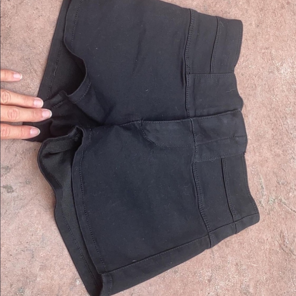 black shorts, super comfy